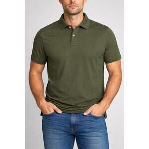Banana Republic Luxury Touch Polo Short Sleeves Shirt Olive Green Size XL Mens